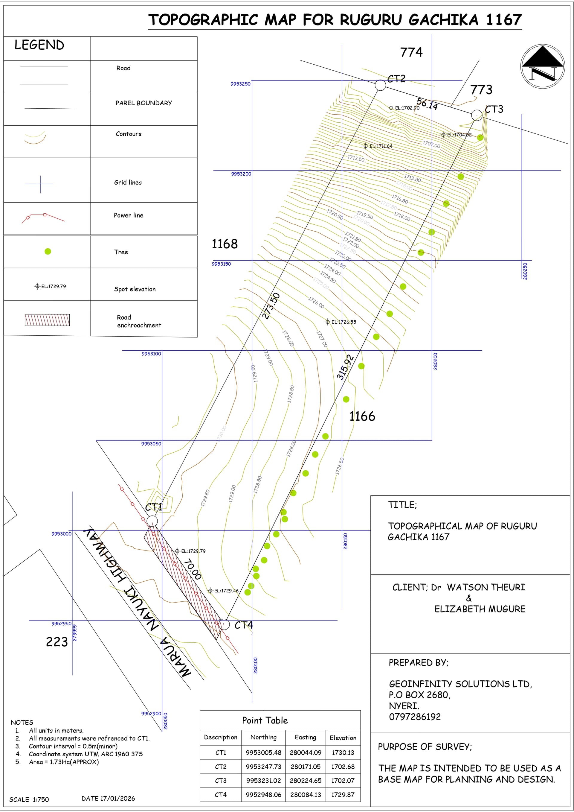 Topographic Survey - Parcel 1167
